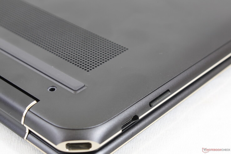 hp spectre 2022 review Fully inserted MicroSD card sits almost flush against the edge
