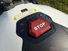 Control unit on the top of the robotic lawn mower.