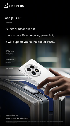 Rated battery endurance (Image source: OnePlus - machine translated)