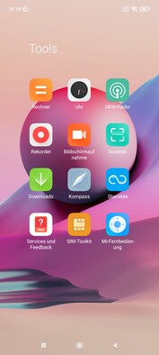 Software of the Xiaomi Redmi Note 10S