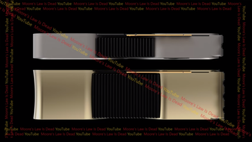 Nvidia Titan Ada cooler vs reference design (image via Moore's Law is Dead)