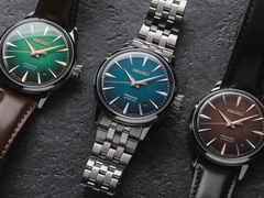 The Seiko Presage Cocktail Time HCB001J1, HCB002J1, and HCB003J1.