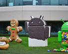 Various Google Android statues