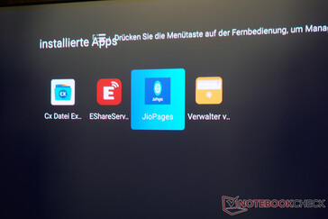Only a handful of apps with limited functions can be found in the original OS.