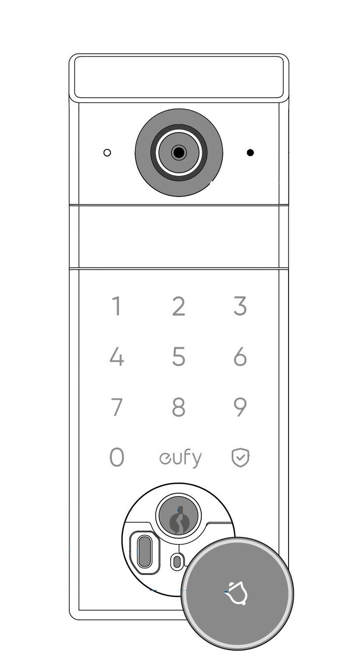 The rumored eufy Security Video Smart Lock S3 Pro. (Image source: u/joshuadwx via Reddit)