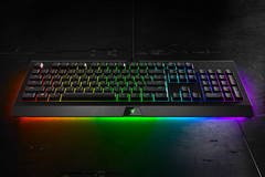 The Cynosa Chroma Pro comes with 24 programmable underglow zones on the left, right and front of the keyboard. (Source: Razer) 