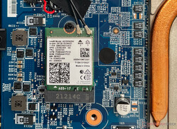 The Intel AX200 WLAN card is user-replaceable