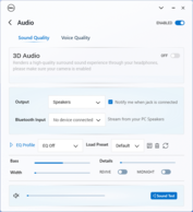 Audio settings