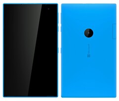 Inital renders of 'Mercury' revealed that the device could be a large Lumia variant. (Source: MSPoweruser)