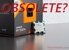 It looks like the AMD Ryzen 9000X3D CPUs with 3D V-Cache will handily outperform their Ryzen 7000 counterparts. (Image source: Sebastian Bade / Notebookcheck - edited)