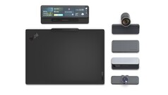 The ThinkPad X14 with the Magic Bay accessories.