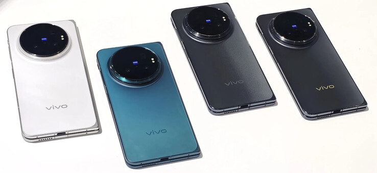 The Vivo X Fold6 in its four launch colours.