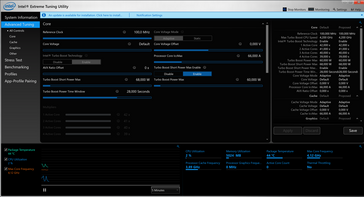 Intel XTU Advanced