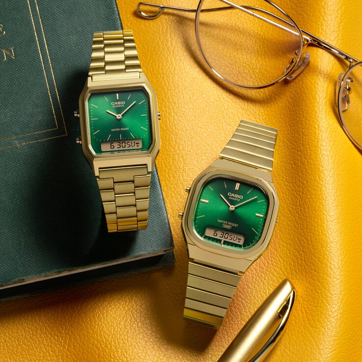Casio AQ-230GA-3AMQY and the AQ-240EG-3A (left to right)