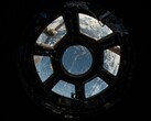 An image showing the cupola inside the ISS.