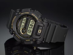 The Casio G-Shock DW-9050GBX-1A9 watch features 20 bar (200 m) water resistance (Image source: Casio)
