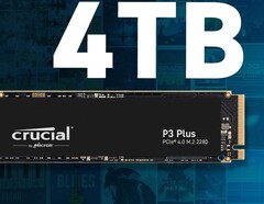 The Crucial P3 Plus 4TB SSD has gone on sale at Best Buy and Amazon (Image: Crucial)