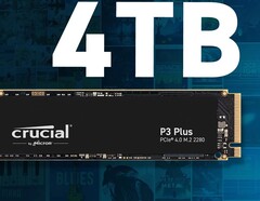 SSD Crucial P3 Plus 4TB در Best Buy و Amazon به فروش رسیده است (تصویر: Crucial)