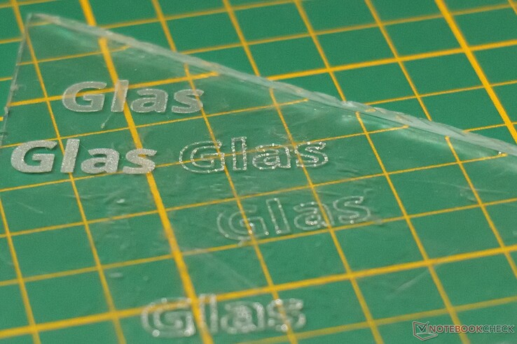 Glass can be engraved, but not cut