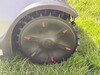 Driven rear wheel