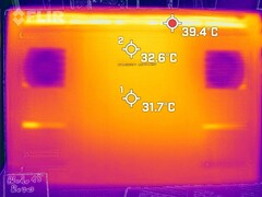 Heat distribution bottom (idle)