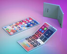 No, it's not Bendgate 3.0 - it's a render of a foldable iPhone. (Source: LetsGoDigital)