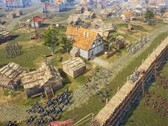 An image showing a siege in Knights of Honor II: Sovereign.