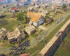 An image showing a siege in Knights of Honor II: Sovereign.