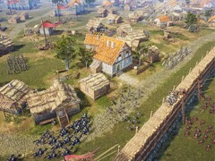 An image showing a siege in Knights of Honor II: Sovereign.