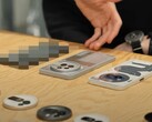 A blurred out Nothing Phone (3) sitting next to the Nothing Phone (3a) Pro. (Image source: Nothing)