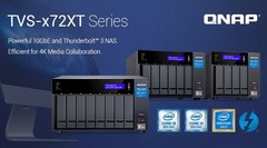 QNAP TVS-x72XT NAS with Thunderbolt 3 and 8th generation Intel processors (Source: QNAP Systems)