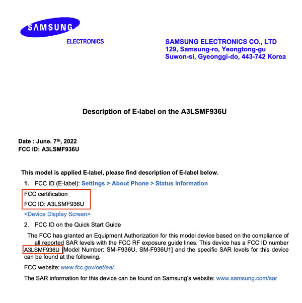 The Galaxy S25 Plus. (Image source: FCC)