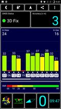 GPS test, outdoors