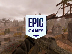 Upcoming free games lineup doesn't have any award winners. Pictured: edited screenshot from Stalcraft with the logo of Epic Games Store on top.