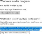 Windows Insider Skip Ahead option closed (Source: Terho Alhonen on Twitter)