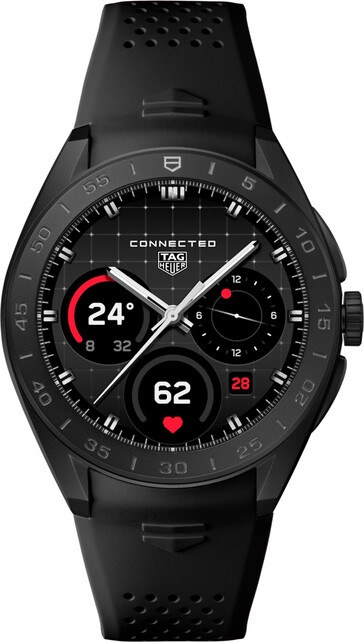 The titanium variant is also available in black. (Image source: Tag Heuer)