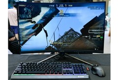 The new Hisense Hardcore Gaming Monitor has been unveiled in Shanghai. (Image source: Hisense/Weibo)