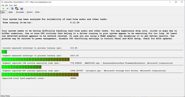 LatencyMon - Statistics