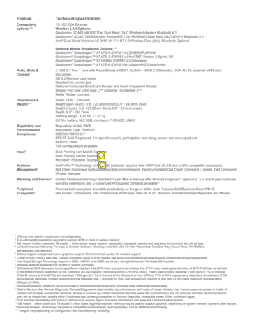 Latitude 5691 spec sheet (Source: Dell)