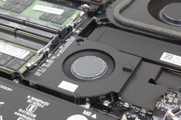 Fan noise is much quieter on Balanced mode albeit at the cost of performance