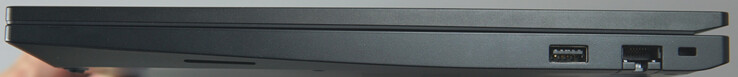 Ports right: USB-A (5 Gbit/s), Gigabit LAN, Kensington lock