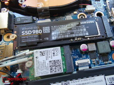 WiFi module and NVMe SSD