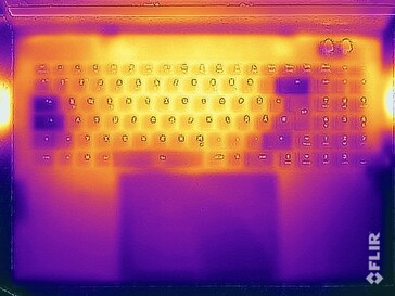 Surface temperatures stress test (top side)