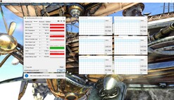 System information during a Unigine Heaven 4.0 benchmark