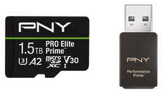 PNY unveils high-performance PRO Elite Prime microSD cards and Performance Prime Card Reader. (Image source: PNY)