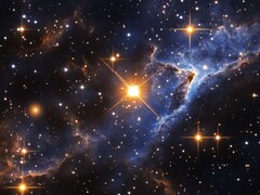 Illustration by an artist showing a Nova. (Image source: vetrana, Adobe Stock)
