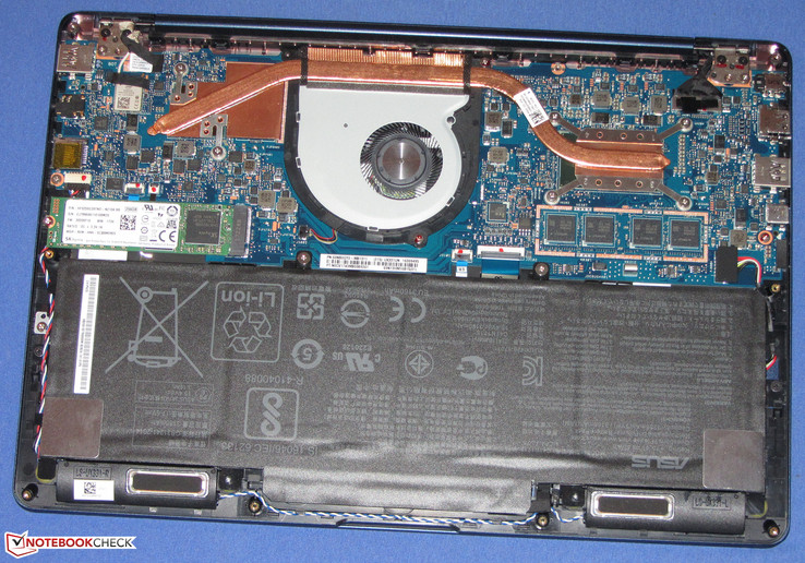 A view of inside the ZenBook UX331UA