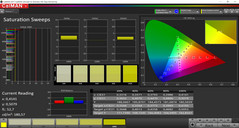 Color saturation ('Simple' screen mode: sRGB target color space)