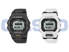 New Casio G-Shock GBD-200 watches with positive displays. (Image source: Casio)