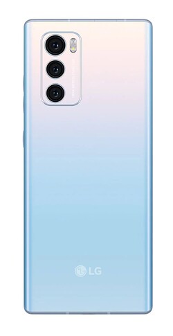 LG Wing in the "Illusion Sky" color option